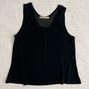 Balenciaga Sheer Tank Top • Size 40 • Black